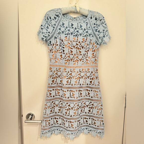 Eliza J Illusion Floral Lace Dress - Picture 1 of 3